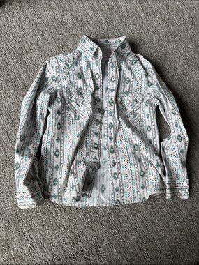 Girls S Pearl Snap shirt